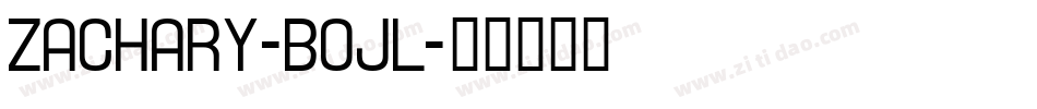 Zachary-B0Jl字体转换