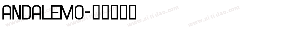 andalemo字体转换