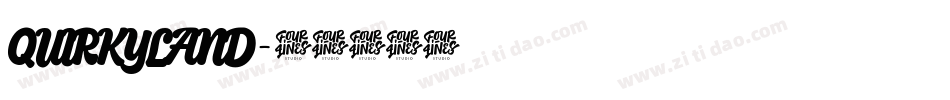 QUIRKYLAND字体转换