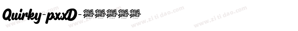 Quirky-pxxD字体转换