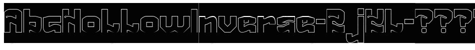 AbcHollowInverse-RjKl字体转换