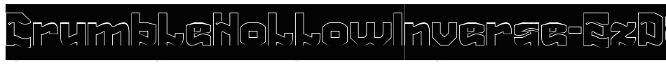 CrumbleHollowInverse-EzD8字体转换