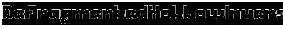 DefragmentedHollowInverse-MzeB字体转换