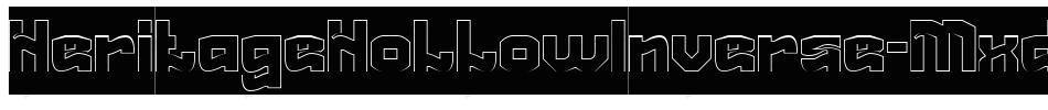 HeritageHollowInverse-Mxdp字体转换
