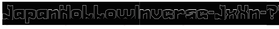 JapanHollowInverse-JxXn字体转换