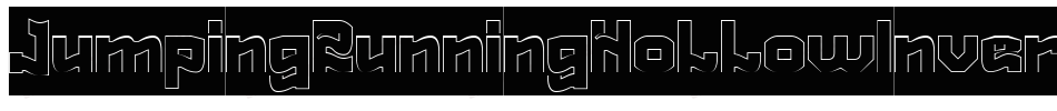 JumpingRunningHollowInverse-OxX6字体转换