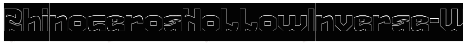 RhinocerosHollowInverse-Wyym9字体转换