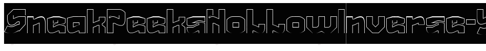 SneakPeeksHollowInverse-Yzq34字体转换 SneakPeeksHollowInverse-Yzq34字体转换