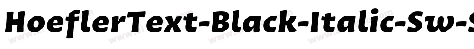 HoeflerText-Black-Italic-Sw-SC字体转换