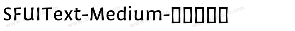 SFUIText-Medium字体转换