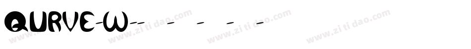 QURVE-W字体转换