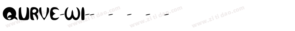 QURVE-WI字体转换