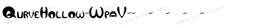 QurveHollow-WpaV字体转换