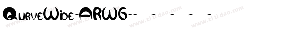 QurveWide-ARW6字体转换