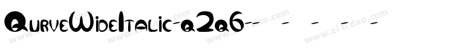 QurveWideItalic-q2q6字体转换