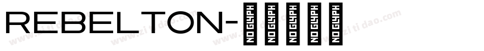 Rebelton字体转换