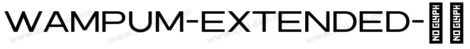 Wampum-Extended字体转换