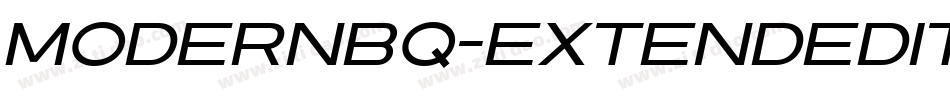 ModernBQ-ExtendedItalic字体转换