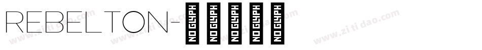 Rebelton字体转换