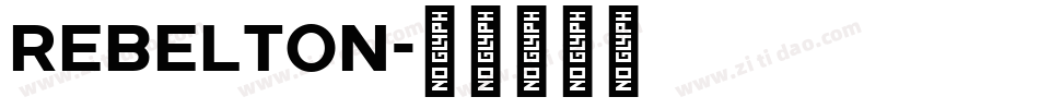 Rebelton字体转换