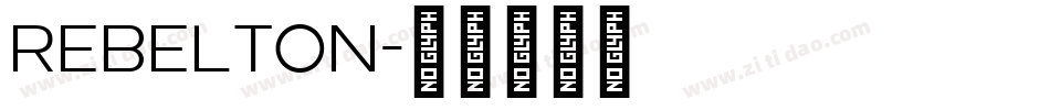 Rebelton字体转换