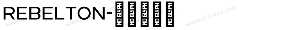 Rebelton字体转换