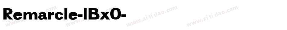 Remarcle-lBx0字体转换