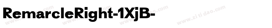 RemarcleRight-1XjB字体转换