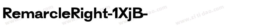 RemarcleRight-1XjB字体转换
