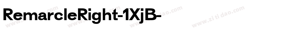RemarcleRight-1XjB字体转换