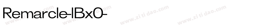 Remarcle-lBx0字体转换