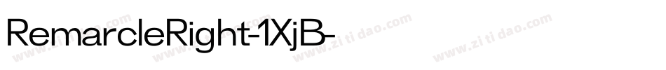 RemarcleRight-1XjB字体转换