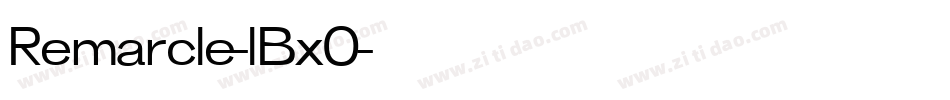 Remarcle-lBx0字体转换