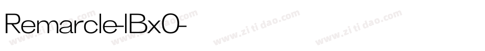Remarcle-lBx0字体转换