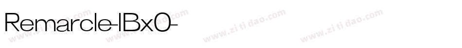 Remarcle-lBx0字体转换