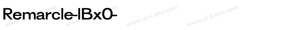 Remarcle-lBx0字体转换