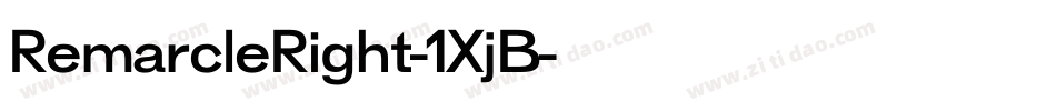 RemarcleRight-1XjB字体转换