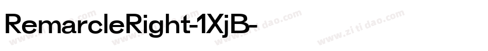 RemarcleRight-1XjB字体转换