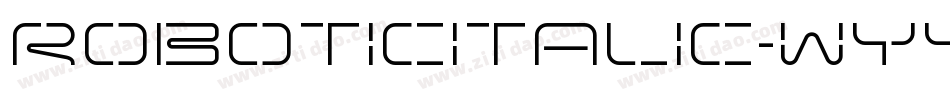 RoboticItalic-Wyy2V字体转换