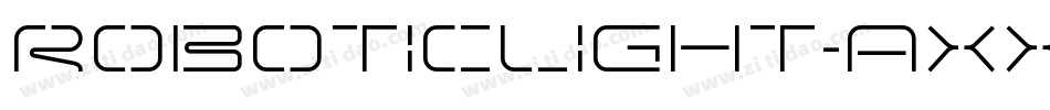 RoboticLight-axxoa字体转换