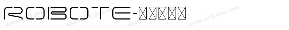 robote字体转换