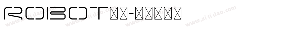 robot字体字体转换