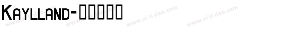 Kaylland字体转换
