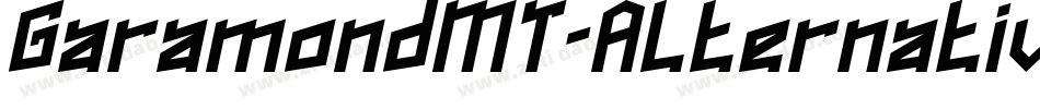 GaramondMT-AlternativeItalic字体转换