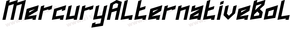 MercuryAlternativeBoldItalic字体转换