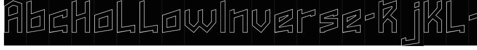 AbcHollowInverse-RjKl字体转换