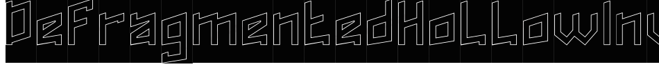 DefragmentedHollowInverse-MzeB字体转换