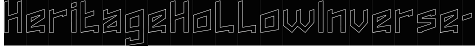 HeritageHollowInverse-Mxdp字体转换