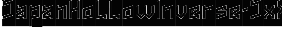 JapanHollowInverse-JxXn字体转换