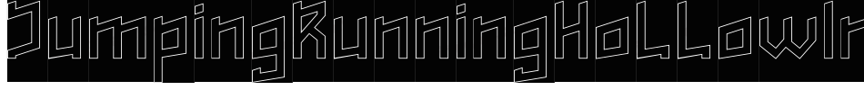 JumpingRunningHollowInverse-OxX6字体转换